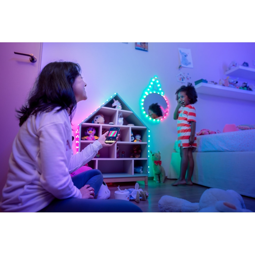 Twinkly - LED RGB Stmívatelný vánoční řetěz CANDIES 100xLED 8 m USB Wi-Fi