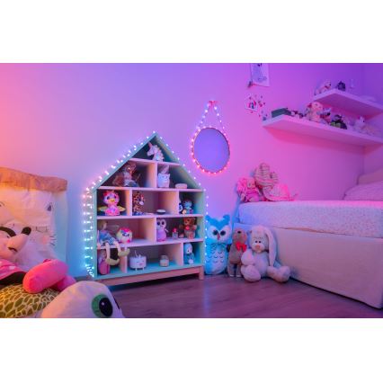 Twinkly - LED RGB Stmívatelný  řetěz CANDIES 100xLED 8 m USB Wi-Fi