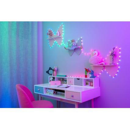 Twinkly - LED RGB Stmívatelný vánoční řetěz CANDIES 100xLED 8 m USB Wi-Fi