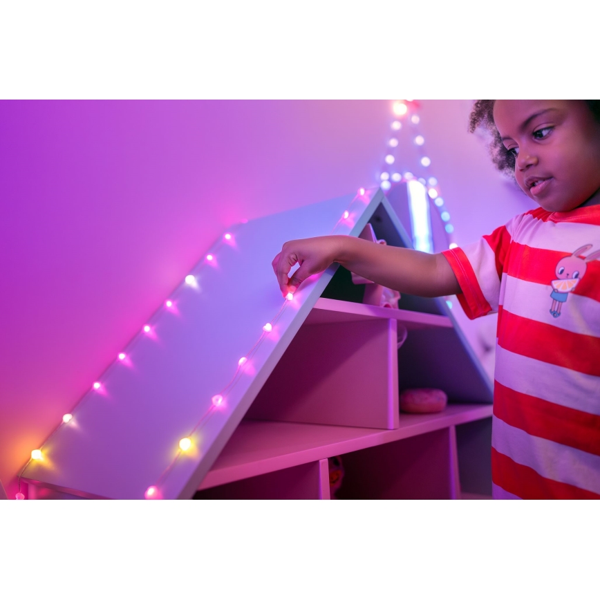 Twinkly - LED RGB Stmívatelný  řetěz CANDIES 200xLED 14 m USB Wi-Fi