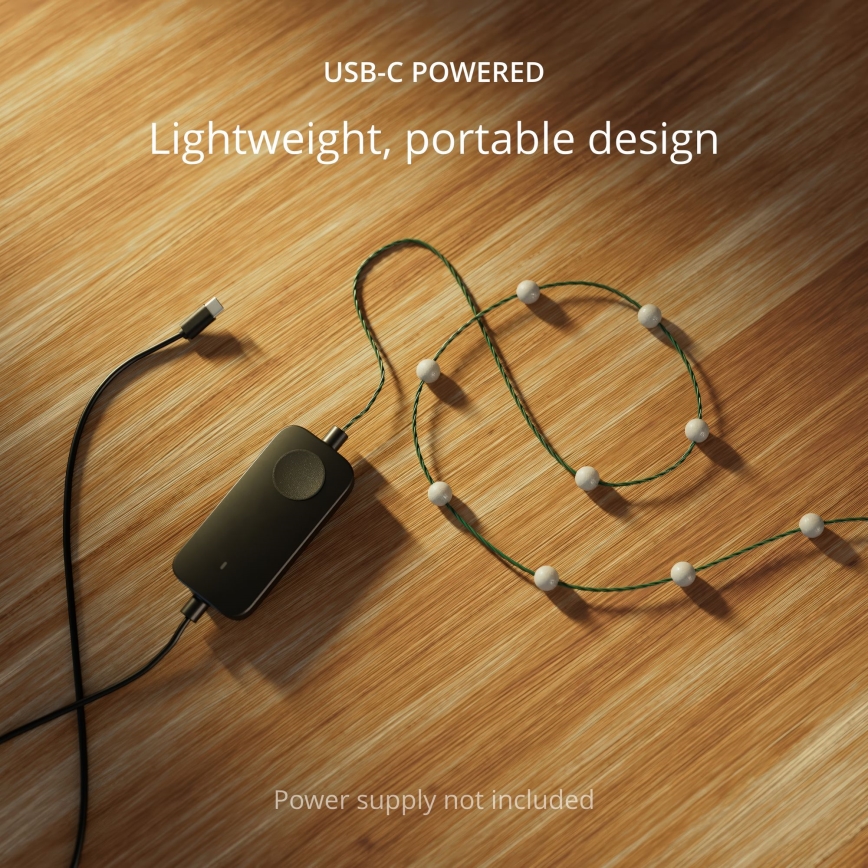 Twinkly - LED RGB Stmívatelný  řetěz CANDIES 100xLED 8 m USB Wi-Fi