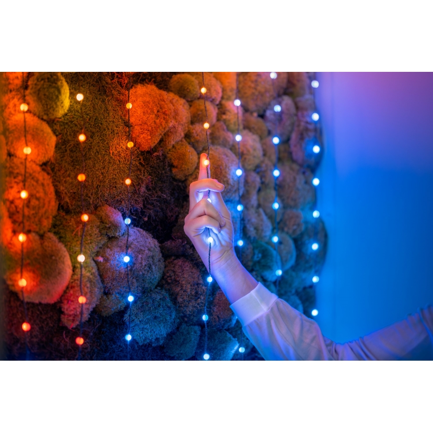 Twinkly - LED RGB Stmívatelný vánoční řetěz CANDIES 100xLED 8 m USB Wi-Fi