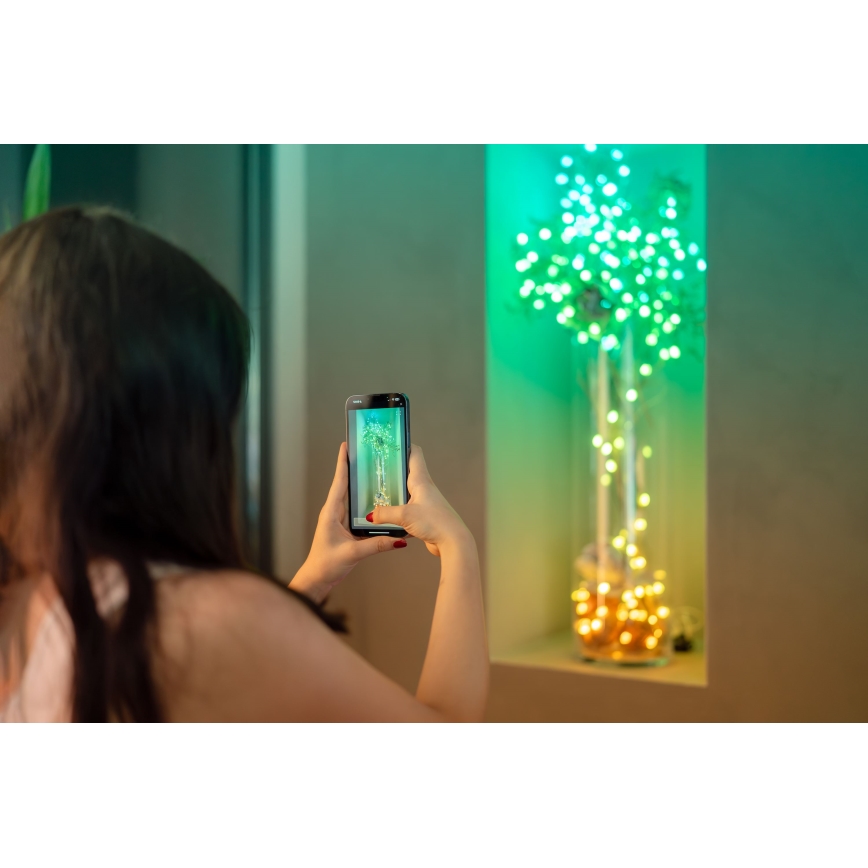 Twinkly - LED RGB Stmívatelný vánoční řetěz CANDIES 100xLED 8 m USB Wi-Fi