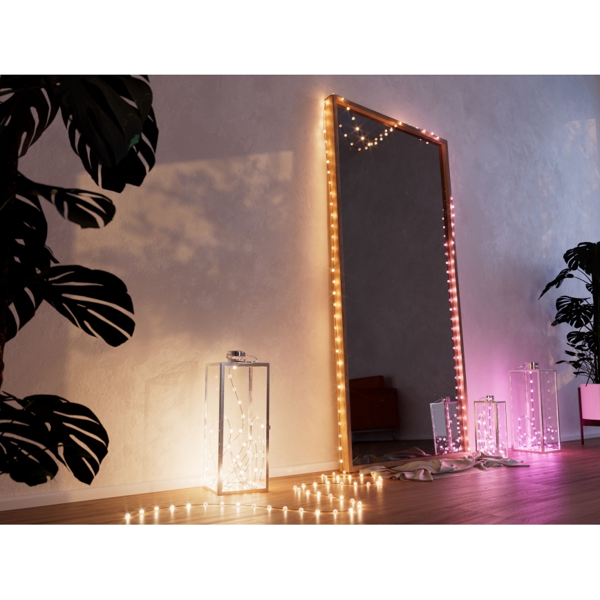 Twinkly - LED RGB Stmívatelný vánoční řetěz CANDIES 100xLED 8 m USB Wi-Fi
