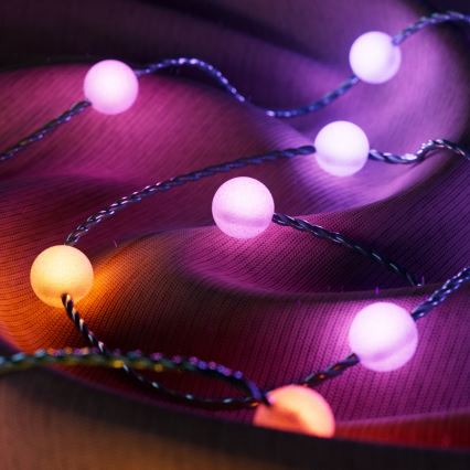 Twinkly - LED RGB Stmívatelný vánoční řetěz CANDIES 100xLED 8 m USB Wi-Fi