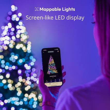 Twinkly - LED RGB Stmívatelný vánoční řetěz CANDIES 100xLED 8 m USB Wi-Fi