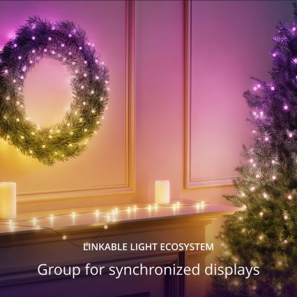 Twinkly - LED RGB Stmívatelný vánoční řetěz CANDIES 100xLED 8 m USB Wi-Fi