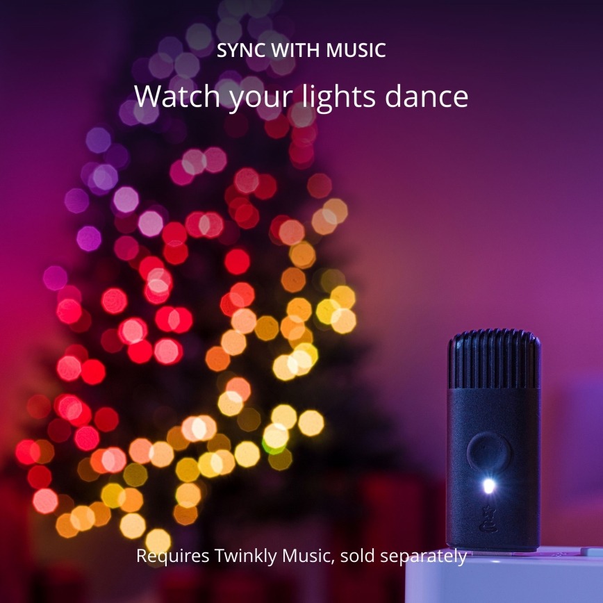 Twinkly - LED RGB Stmívatelný vánoční řetěz CANDIES 100xLED 8 m USB Wi-Fi