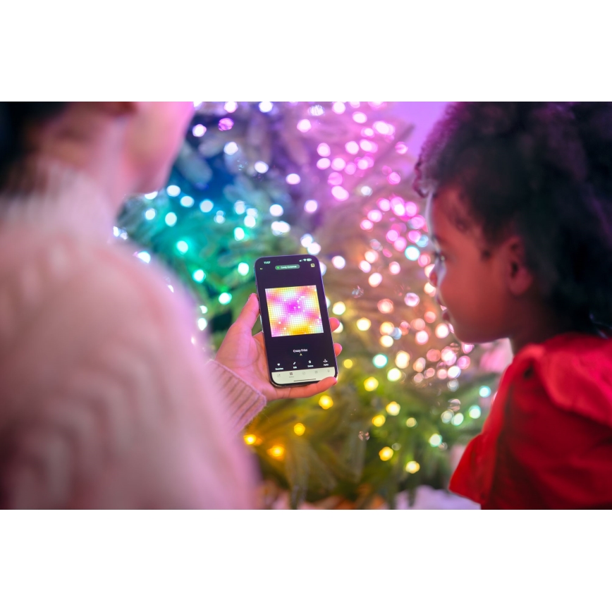 Twinkly - LED RGB Stmívatelný  řetěz CANDIES 100xLED 8 m USB Wi-Fi