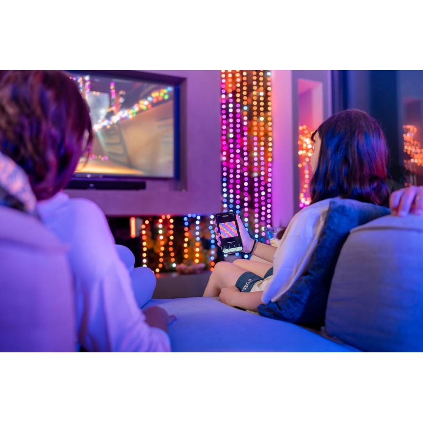 Twinkly - LED RGB Stmívatelný  řetěz CANDIES 200xLED 14 m USB Wi-Fi