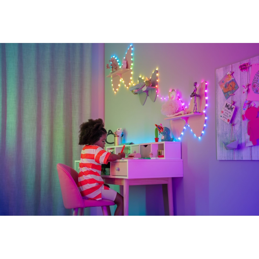 Twinkly - LED RGB Stmívatelný  řetěz CANDIES 100xLED 8 m USB Wi-Fi