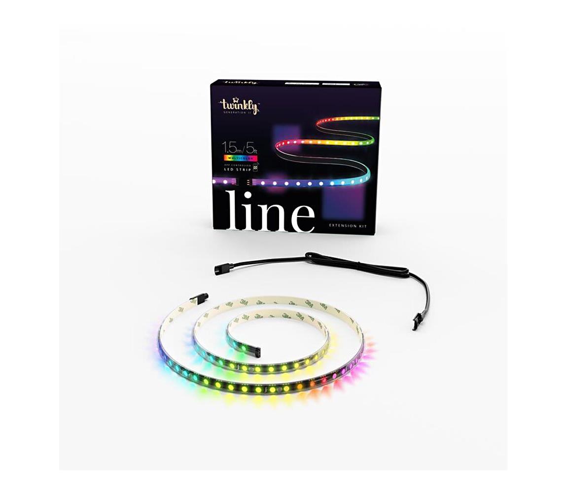 Twinkly Twinkly TWL100ADP-B - LED RGB Prodlužovací pásek LINE 100xLED 1,5m Wi-Fi TW0029
