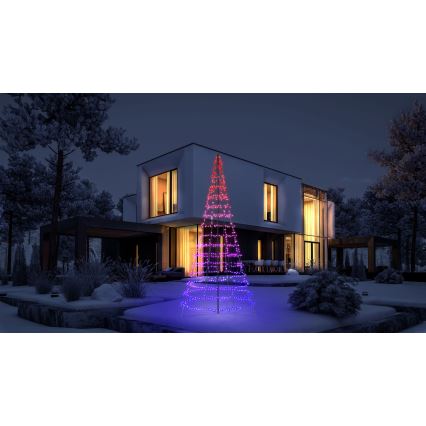 Twinkly - LED RGBW Stmívatelný venkovní vánoční stromek LIGHT TREE 1000xLED 6 m IP44 Wi-Fi