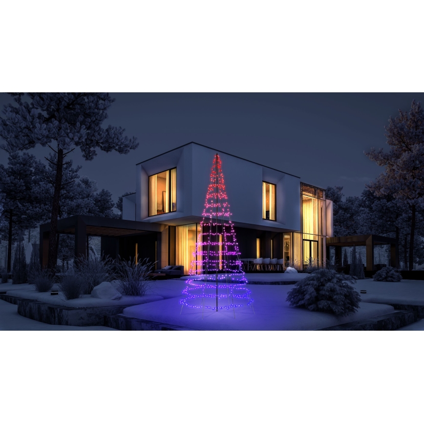 Twinkly - LED RGBW Stmívatelný venkovní vánoční stromek LIGHT TREE 1000xLED 6 m IP44 Wi-Fi