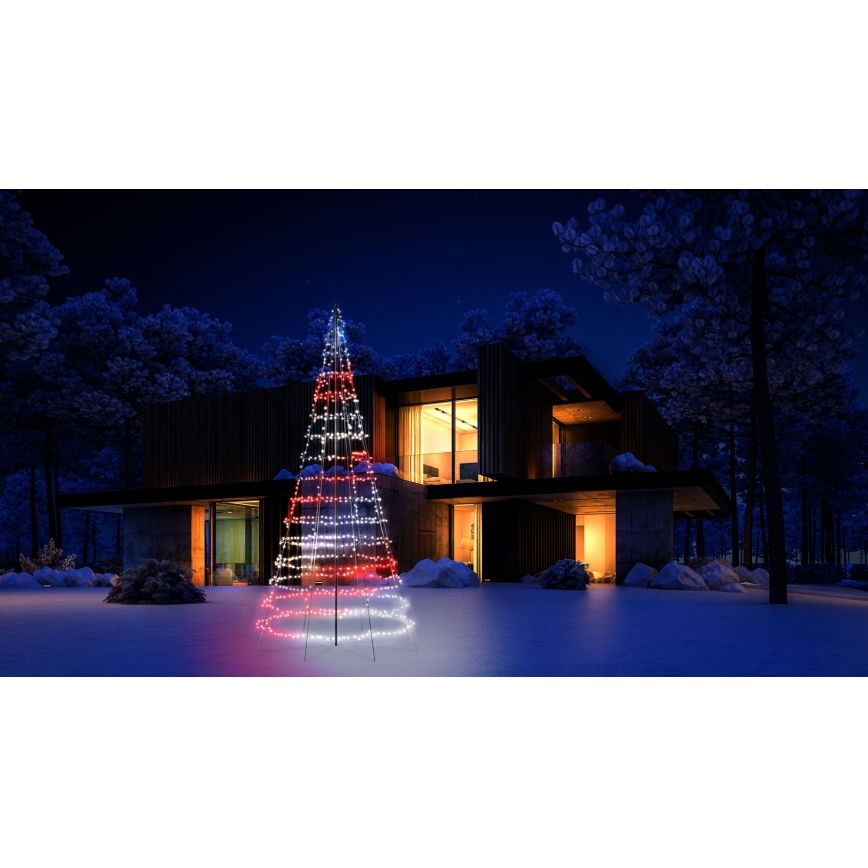 Twinkly - LED RGBW Stmívatelný venkovní vánoční stromek LIGHT TREE 1000xLED 6 m IP44 Wi-Fi