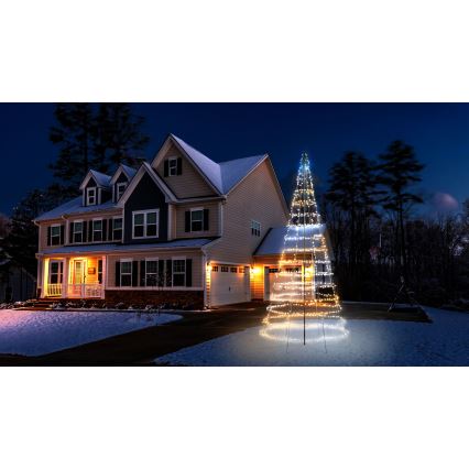 Twinkly - LED RGBW Stmívatelný venkovní vánoční stromek LIGHT TREE 1000xLED 6 m IP44 Wi-Fi