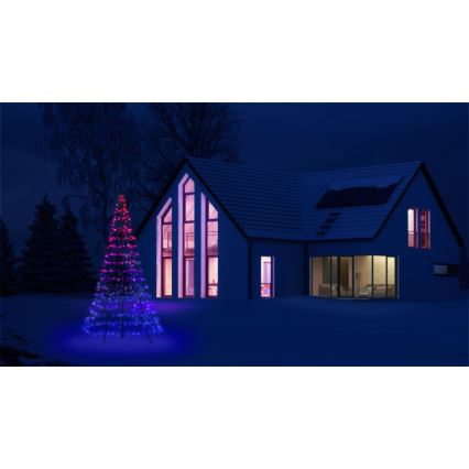 Twinkly - LED RGBW Stmívatelný venkovní vánoční stromeček LIGHT TREE 450xLED 3m IP44 Wi-Fi