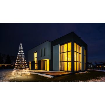 Twinkly - LED RGBW Stmívatelný venkovní vánoční stromeček LIGHT TREE 450xLED 3m IP44 Wi-Fi