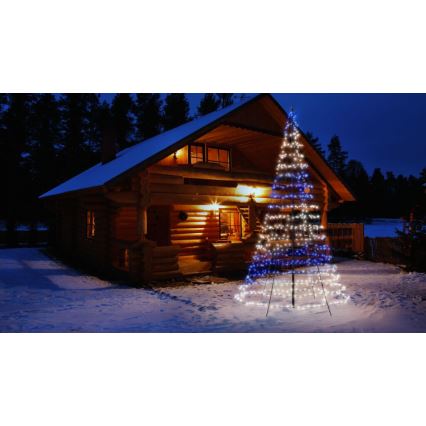 Twinkly - LED RGBW Stmívatelný venkovní vánoční stromeček LIGHT TREE 750xLED 4m IP44 Wi-Fi