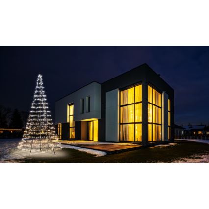 Twinkly - LED RGBW Stmívatelný venkovní vánoční stromeček LIGHT TREE 750xLED 4m IP44 Wi-Fi