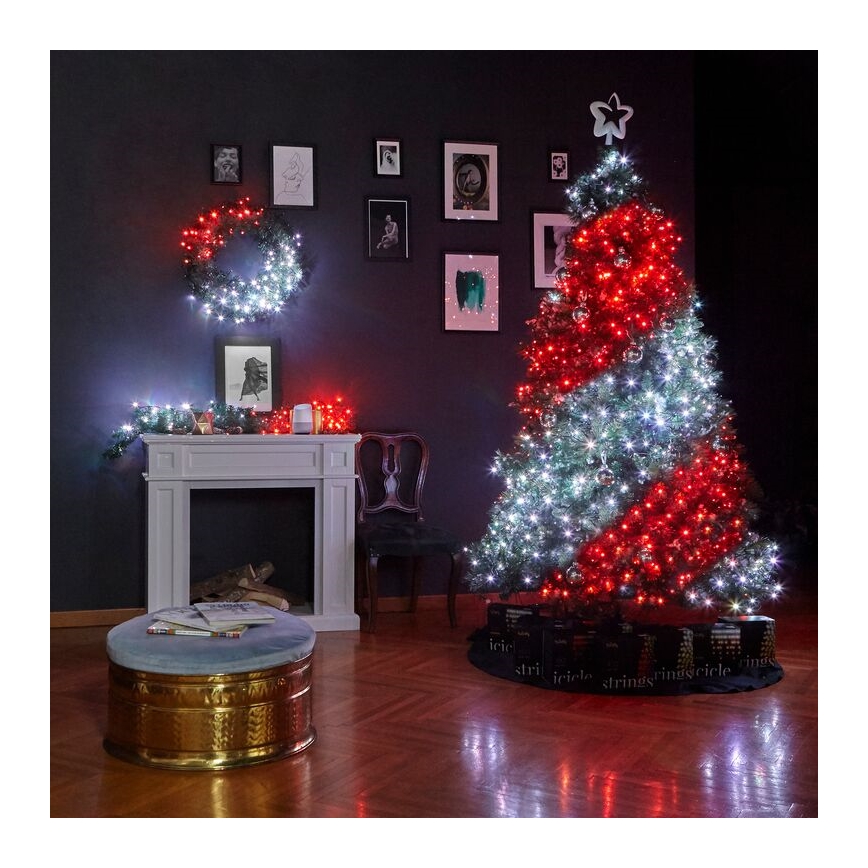 Twinkly - LED RGB Stmívatelný vánoční věnec PRE-LIT WREATH 50xLED pr. 61cm Wi-Fi