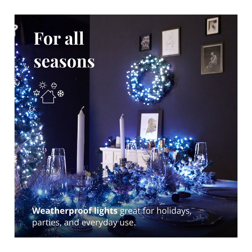 Twinkly - LED RGB Stmívatelný vánoční věnec PRE-LIT WREATH 50xLED pr. 61cm Wi-Fi