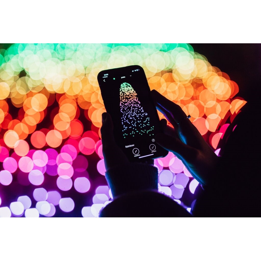 Twinkly - LED RGBW Stmívatelný venkovní vánoční řetěz STRINGS 250xLED 23,5m IP44 Wi-Fi