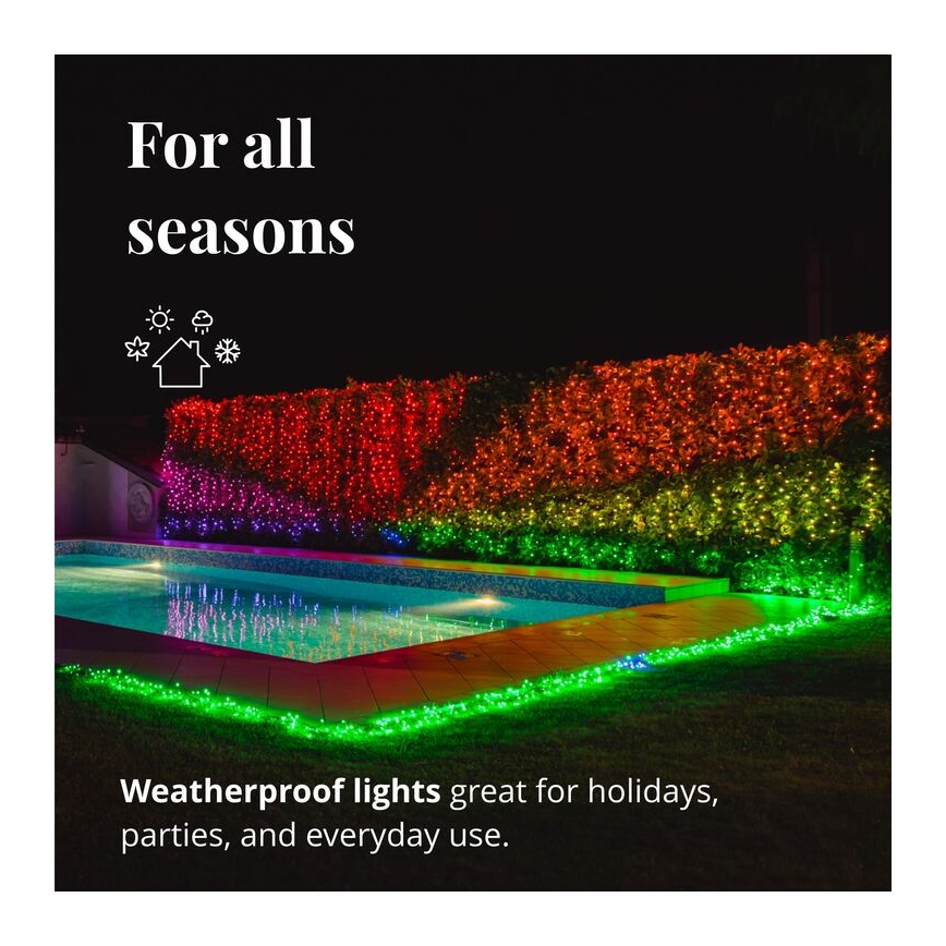 Twinkly - LED RGBW Stmívatelný venkovní vánoční řetěz STRINGS 250xLED 23,5m IP44 Wi-Fi