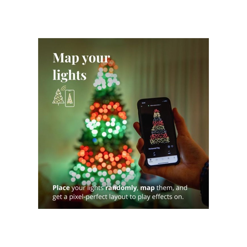 Twinkly - LED RGBW Stmívatelný venkovní  řetěz STRINGS 250xLED 23,5m IP44 Wi-Fi