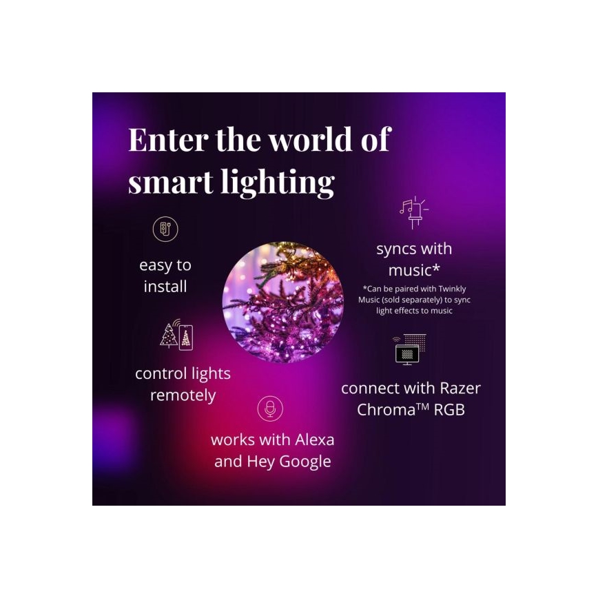 Twinkly - LED RGBW Stmívatelný venkovní  řetěz STRINGS 250xLED 23,5m IP44 Wi-Fi