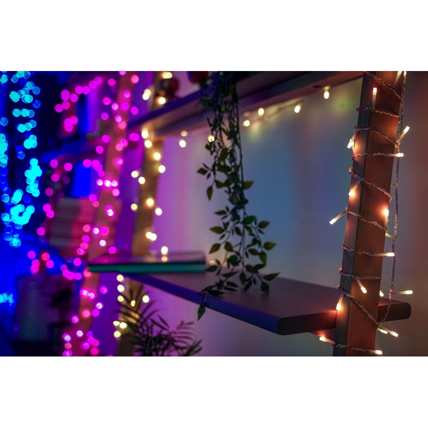 Twinkly - LED RGBW Stmívatelný venkovní vánoční řetěz STRINGS 250xLED 23,5m IP44 Wi-Fi
