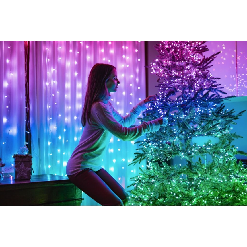 Twinkly - LED RGB Stmívatelný venkovní vánoční řetěz STRINGS 400xLED 35,5m IP44 Wi-Fi