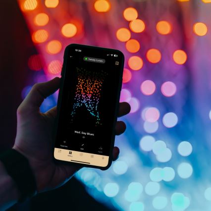 Twinkly -  LED RGBW Stmívatelný venkovní vánoční závěs CURTAIN 400xLED 6 m IP44 Wi-Fi
