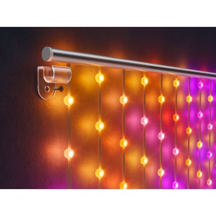 Twinkly - LED RGB Stmívatelný  závěs MATRIX 480xLED 1x1 m Wi-Fi