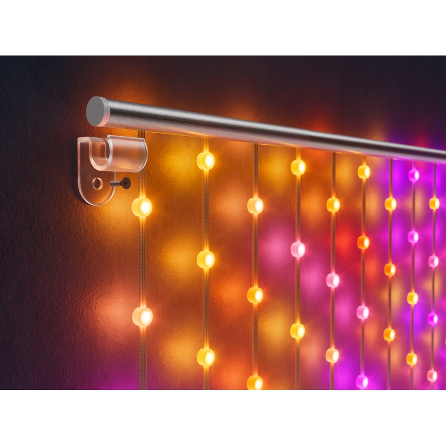 Twinkly - LED RGB Stmívatelný  závěs MATRIX 480xLED 1x1 m Wi-Fi