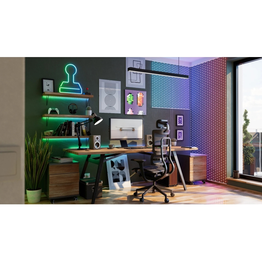 Twinkly - LED RGB Stmívatelný vánoční závěs MATRIX 500xLED 0,5x2,4 m Wi-Fi