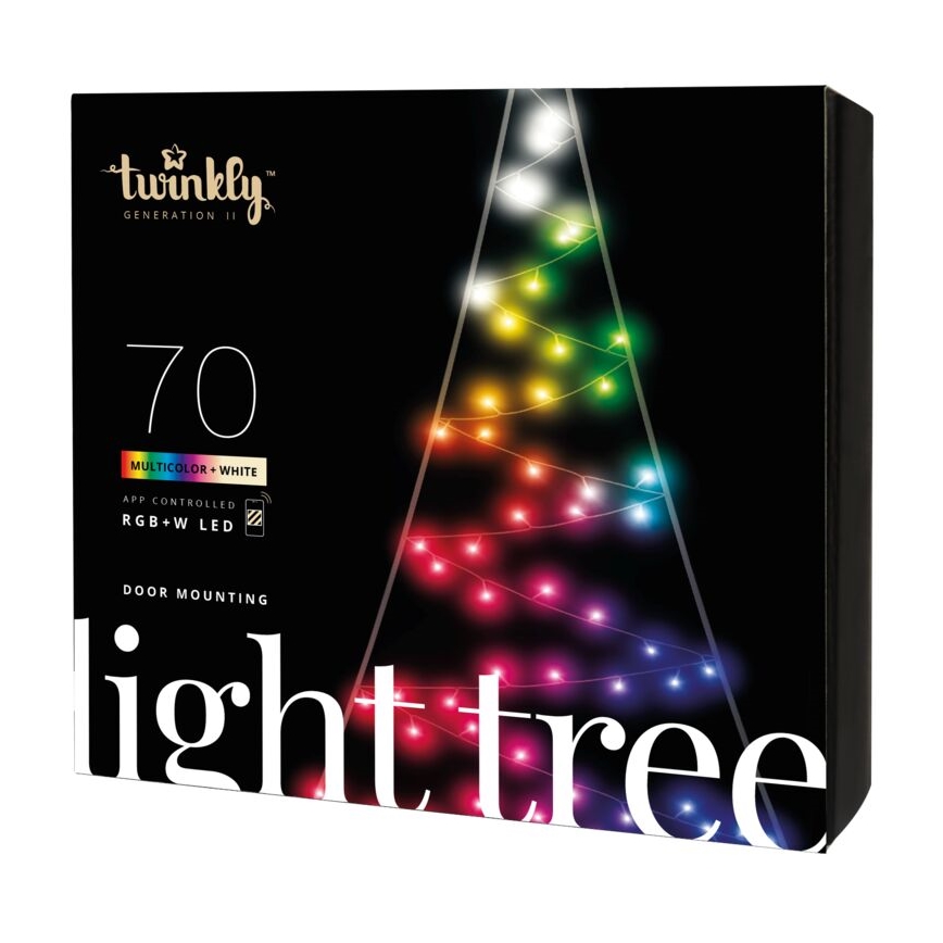 Twinkly - LED RGBW Stmívatelný venkovní vánoční stromeček LIGHT TREE 70xLED IP44 Wi-Fi