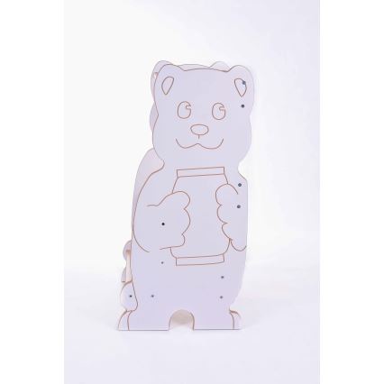 Učící věž BEAR bílá/javor