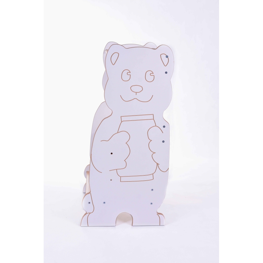 Učící věž BEAR bílá/javor