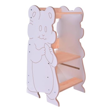 Učící věž HAMSTER bílá/javor