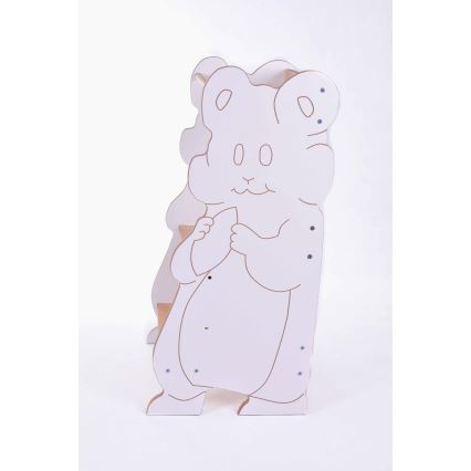 Učící věž HAMSTER bílá/javor