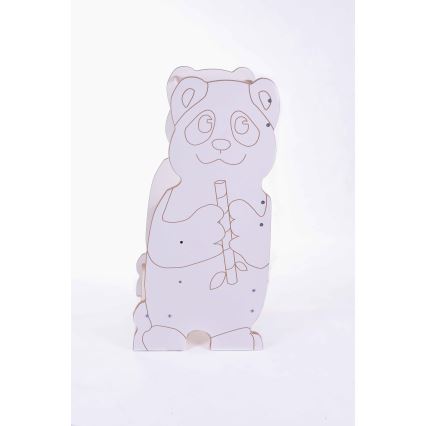 Učící věž PANDA bílá/javor