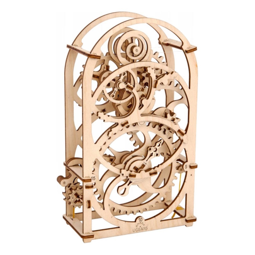Ugears - 3D dřevěné mechanické puzzle Hodinový strojek
