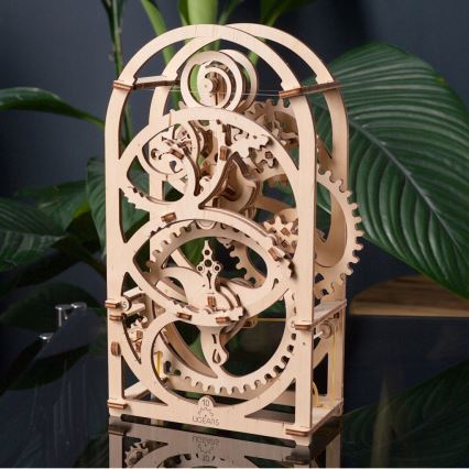 Ugears - 3D dřevěné mechanické puzzle Hodinový strojek