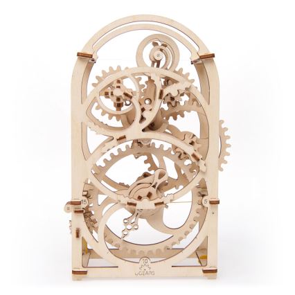 Ugears - 3D dřevěné mechanické puzzle Hodinový strojek