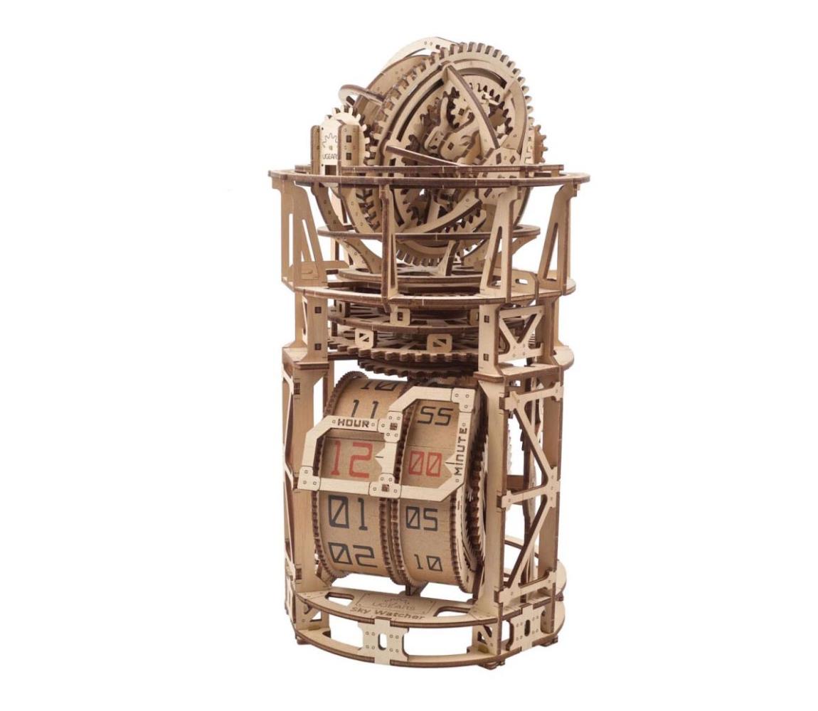 Ugears Ugears - 3D dřevěné mechanické puzzle Hodinový strojek s tourbillonem DV0121