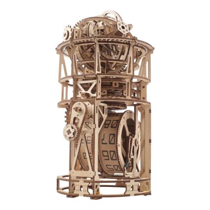 Ugears - 3D dřevěné mechanické puzzle Hodinový strojek s tourbillonem