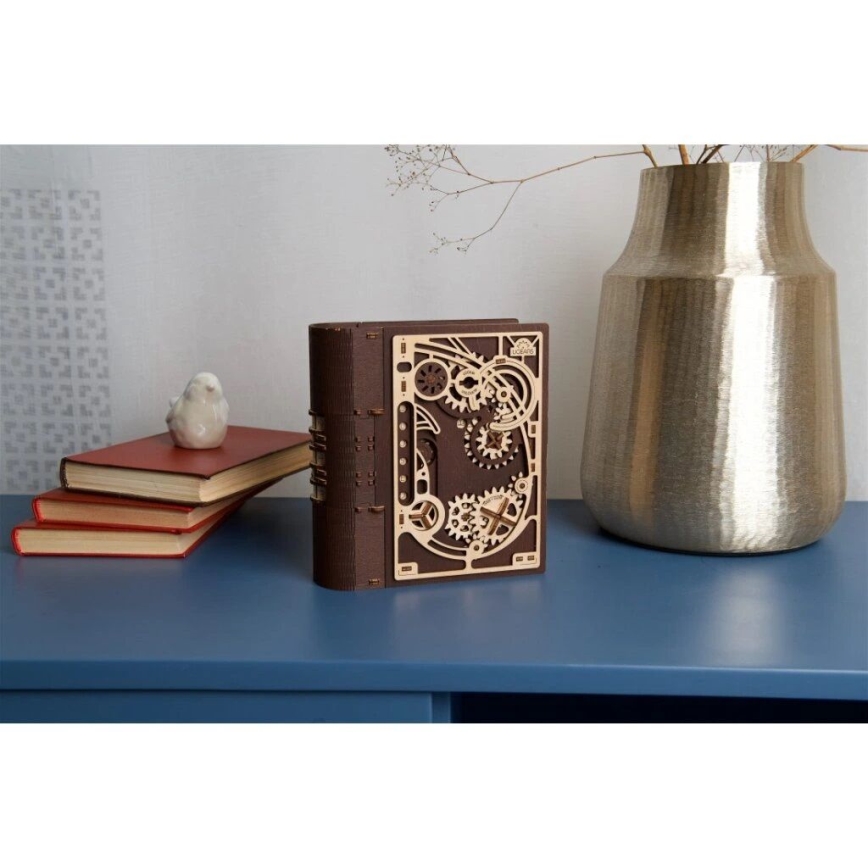 Ugears - 3D dřevěné mechanické puzzle Kniha tajemství