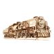Ugears - 3D dřevěné mechanické puzzle V-Express parní lokomotiva s tendrem