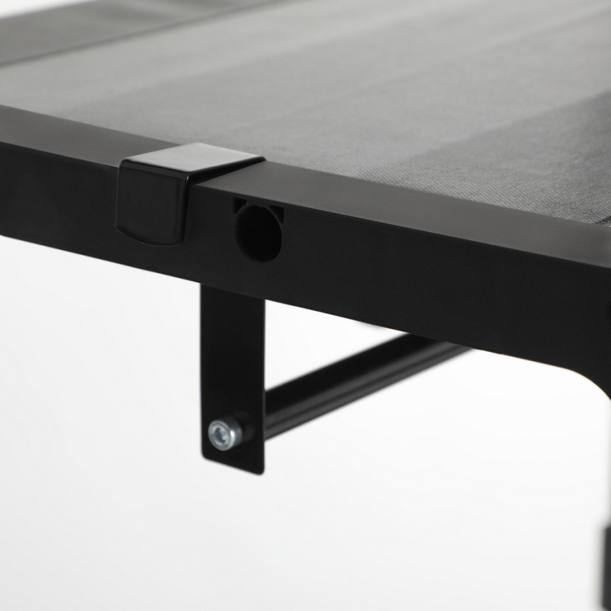 Úložná látková skříň s policemi a šatní tyčí MATIS 140x174 cm šedá